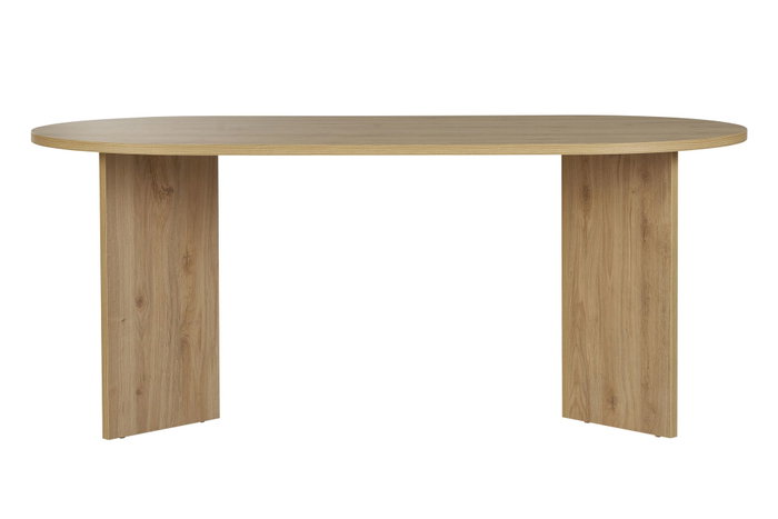 Hannah Home Mesa de comedor extensible de roble Cádiz, tablero de partículas con melamina, 180x75x90 cm, capacidad de carga 70 kg